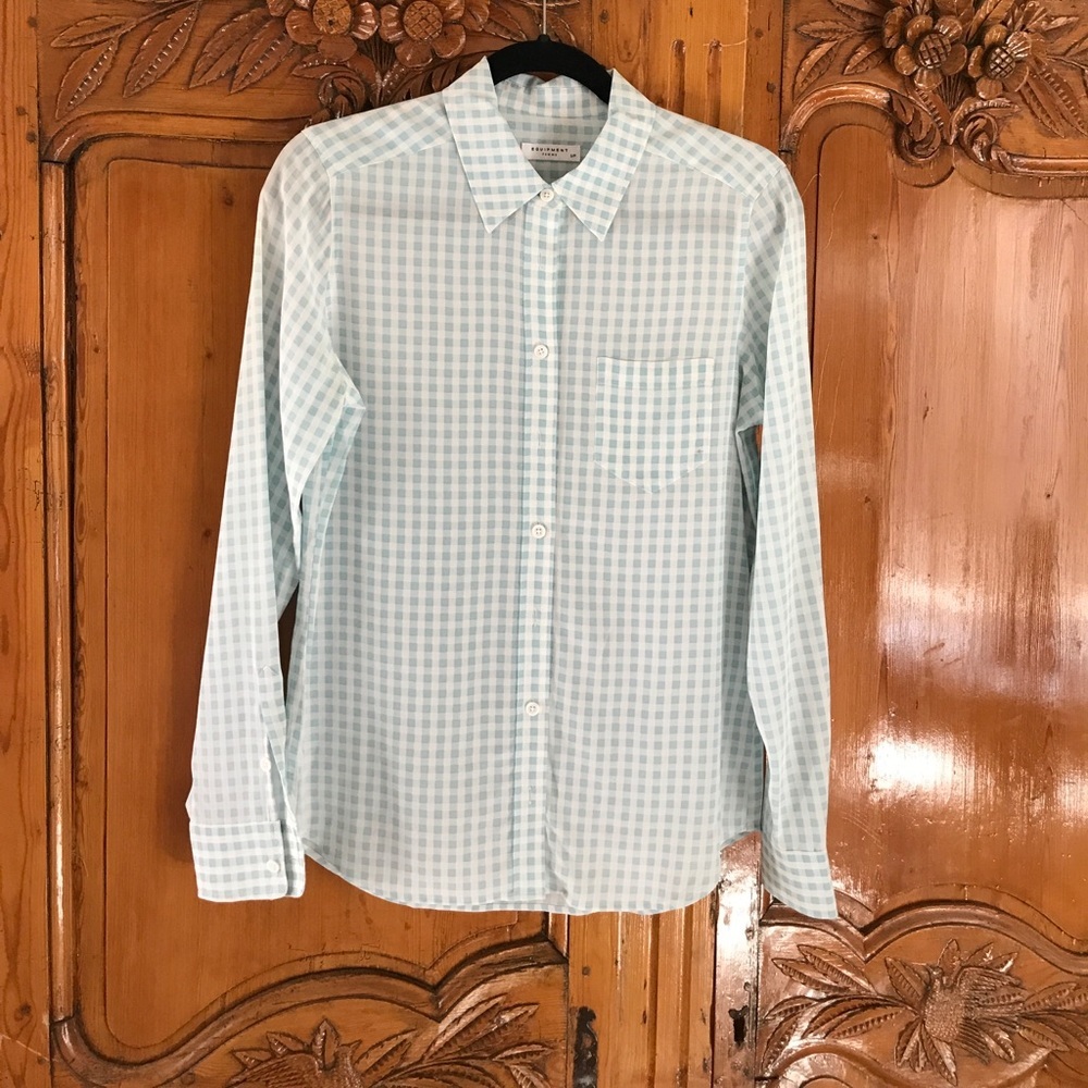 Equipment Front Button Silk Shirt
